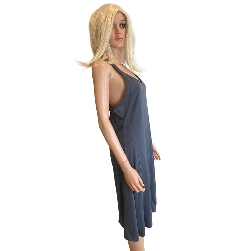 NWT Kuhl Womens Java Dress L Gray Coffeenna Sleeveless X-Cross Racerback MSRP$89 - Picture 4 of 10